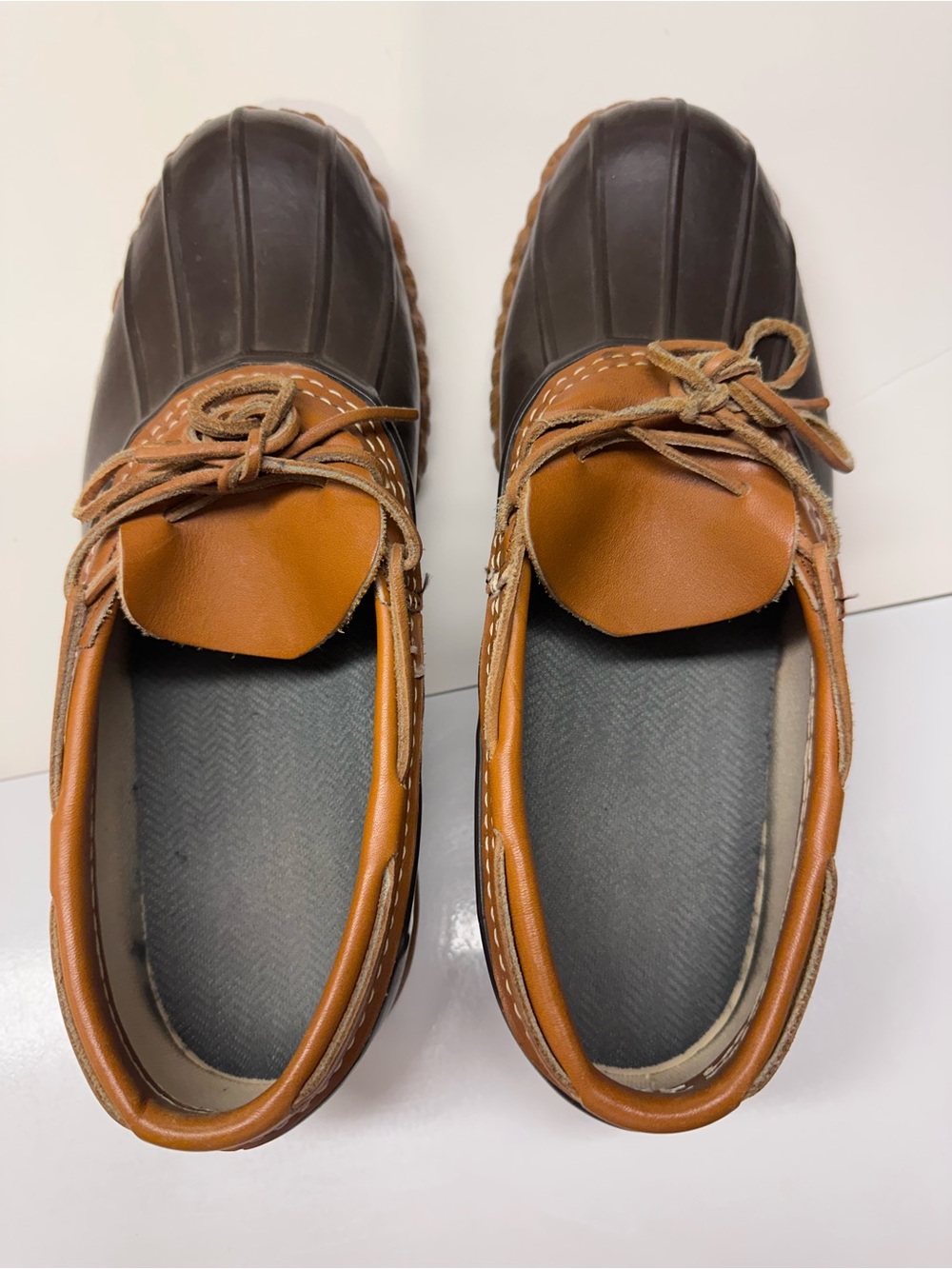 CLASSIC L.L. Bean Brown Leather and Rubber Bean Boots - Men’s/Women’s Duck Boots